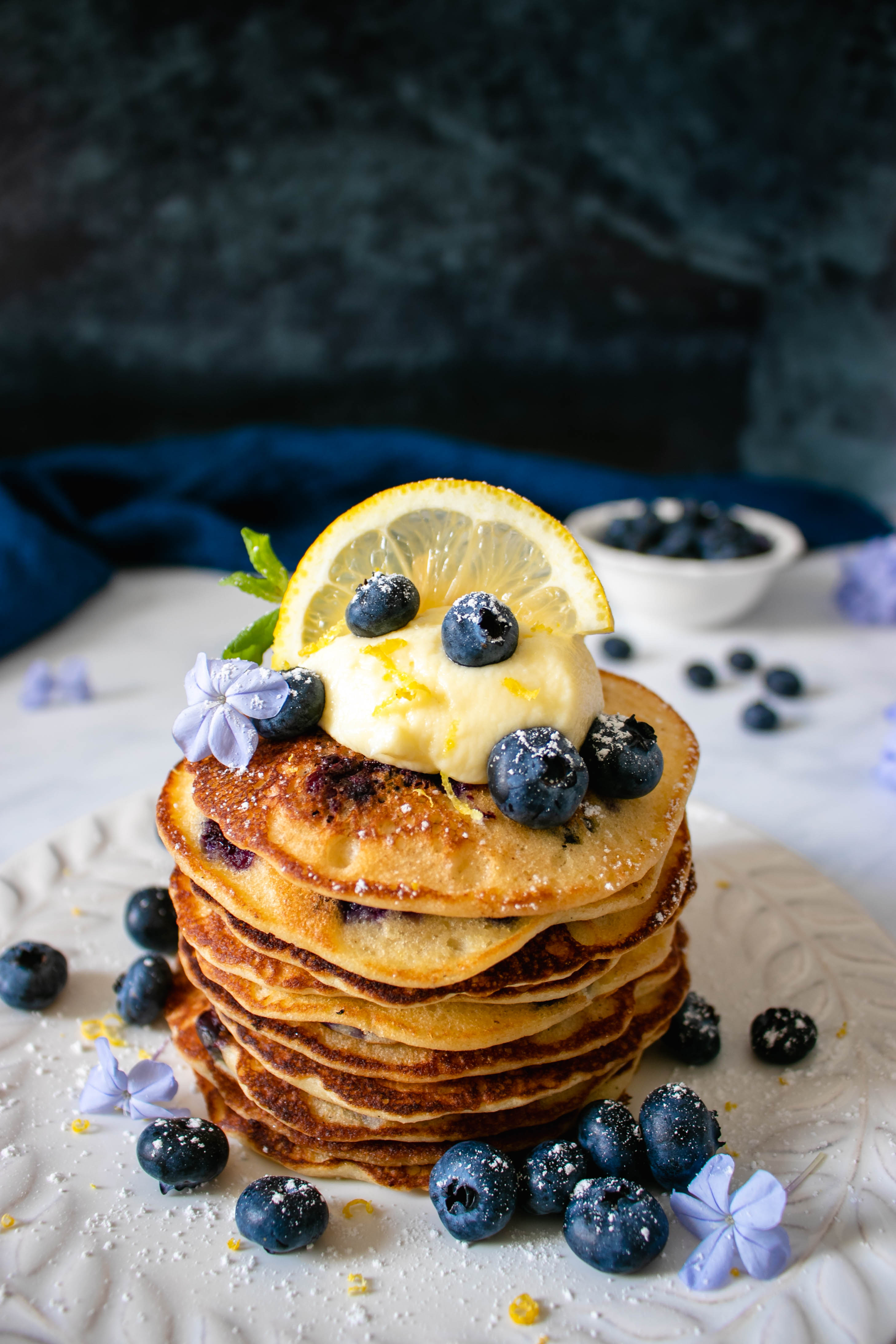 Blueberry Lemon Ricotta Pancakes