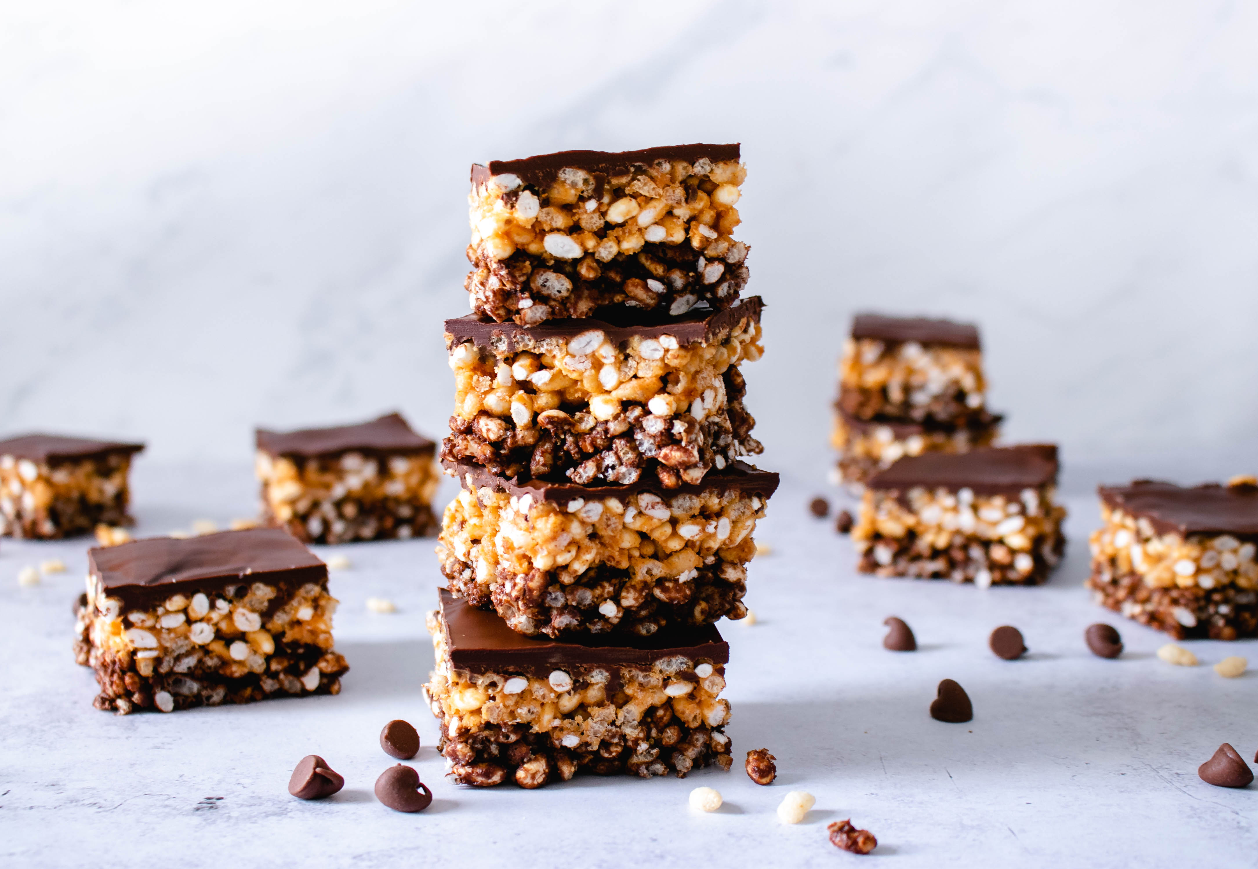 Healthy Peanut Butter Rice Krispie Treats