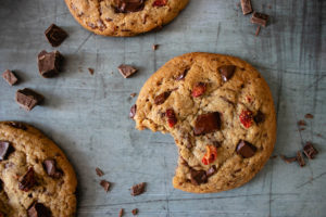 Chocolate Chip Strawberry Cookies