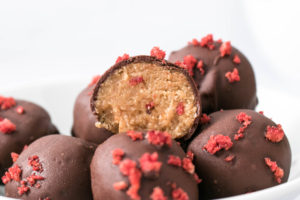 Peanut Butter and Jelly Chocolate Bites