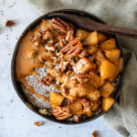 Warm Chai Spiced Chia Pudding with Cinnamon Apples