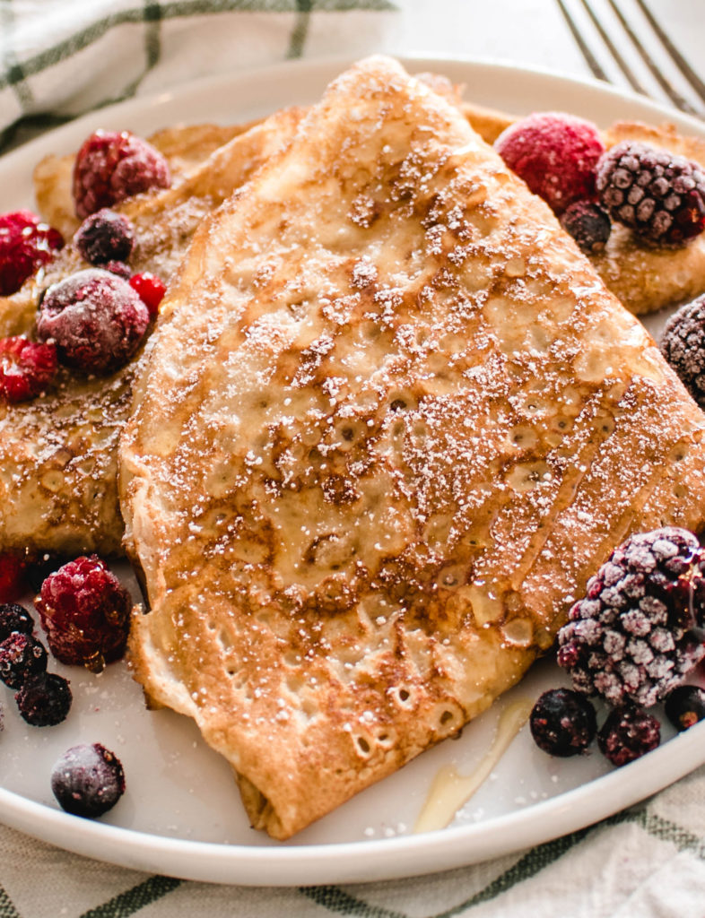 Gluten free pancake recipes served with berries