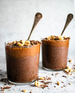 Chocolate and Salted Date Caramel Chia Pudding