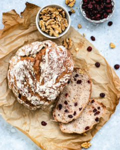 Easy Duch Oven Cranberry Walnut Bread