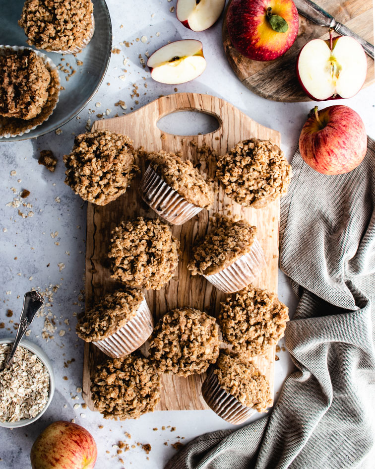 Healthy Vegan Apple Muffins