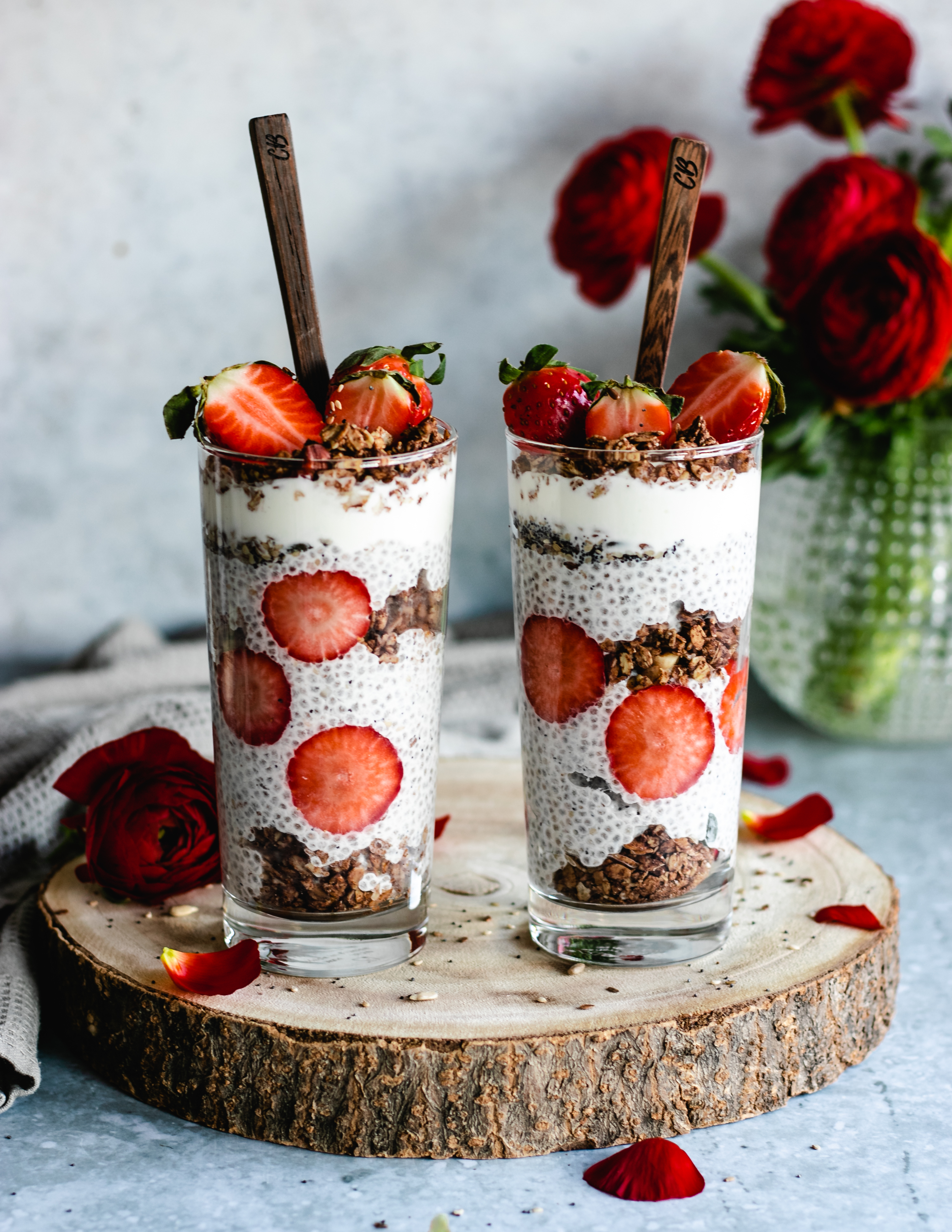 chia-pudding-with-granola-and-strawberries