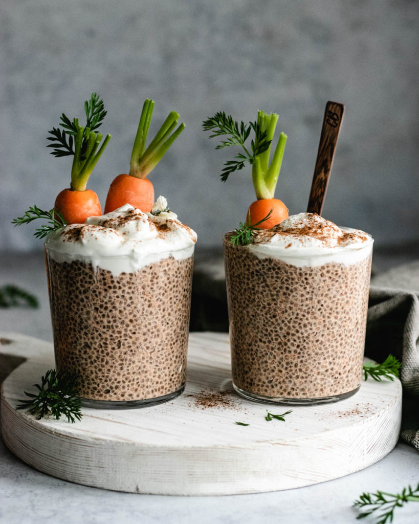 Carrot Cake Chia Pudding (Vegan and Gluten-free)