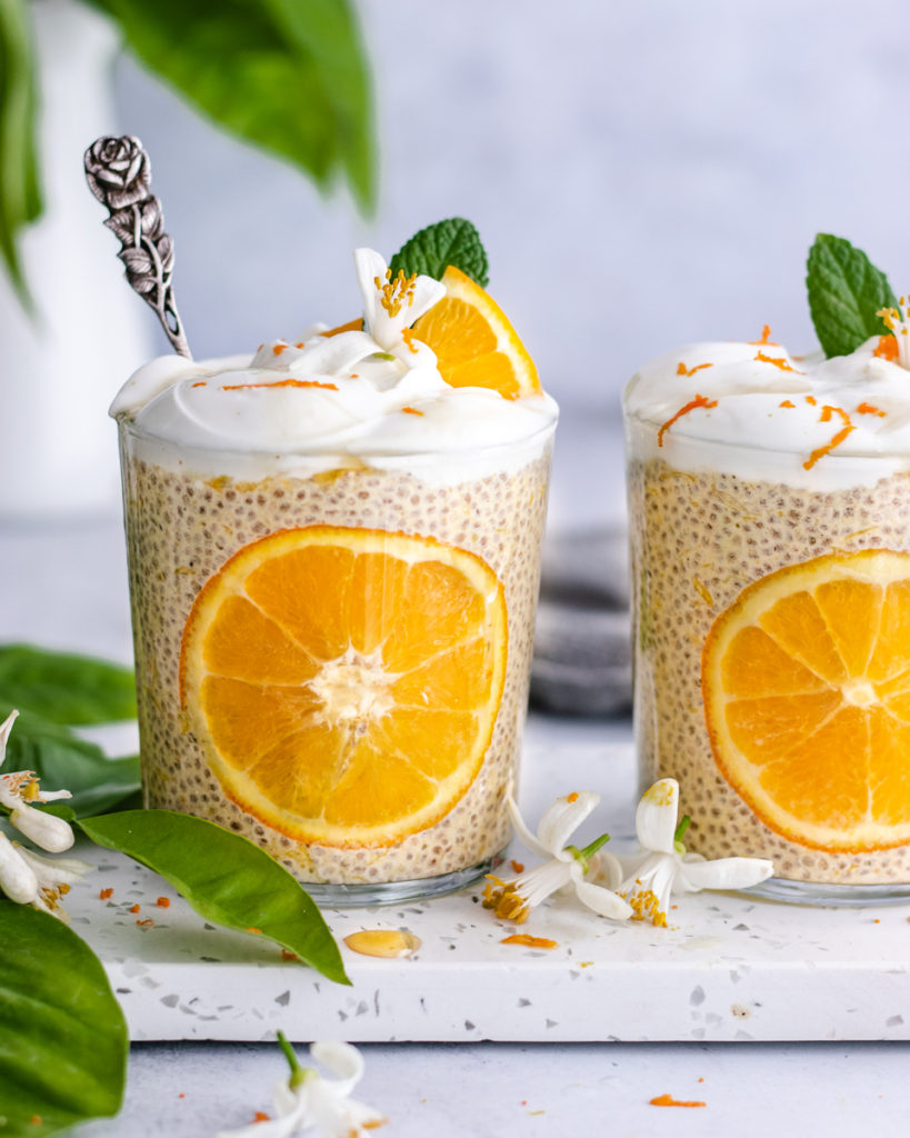 Orange Creamsicle Chia Pudding