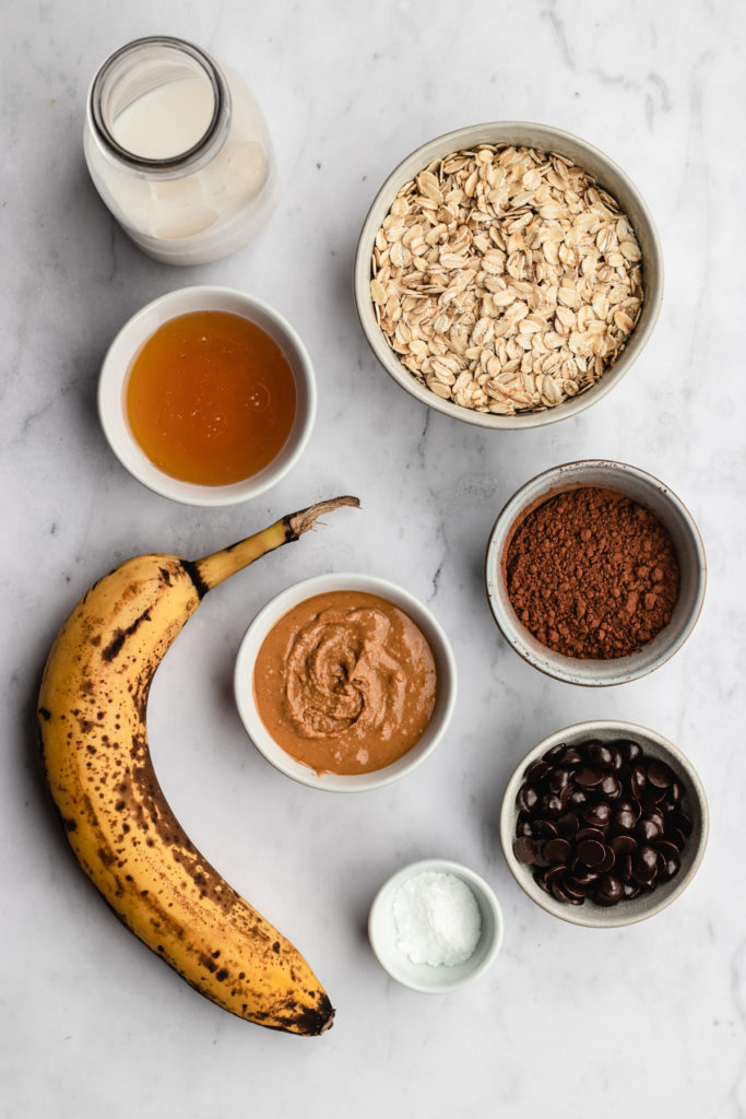 Ingredients for Chocolate Baked Oats