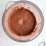 Chocolate Baked Oats batter in the blender