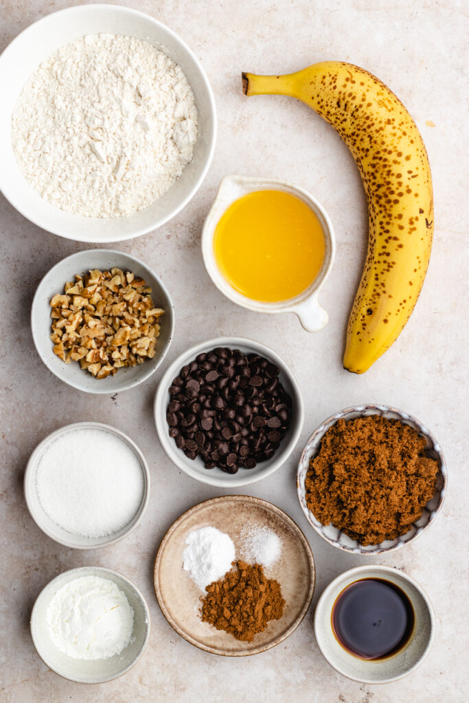 The ingredients needed to make these cookies.