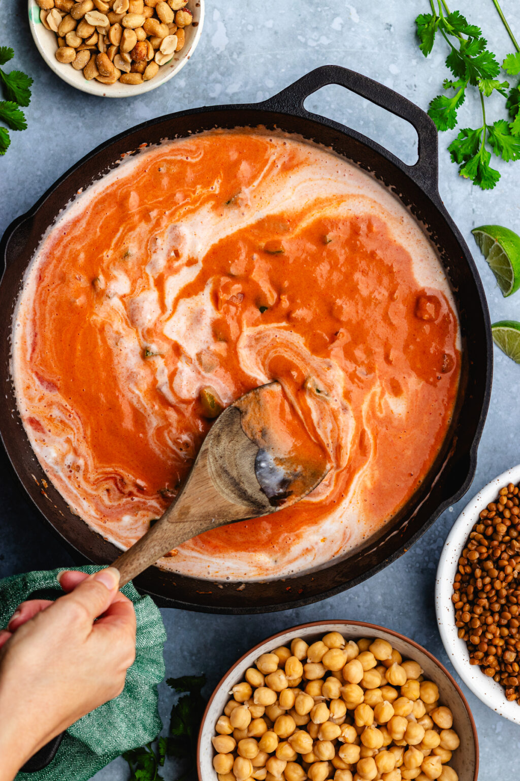 Chickpea and lentil curry - The Delicious plate