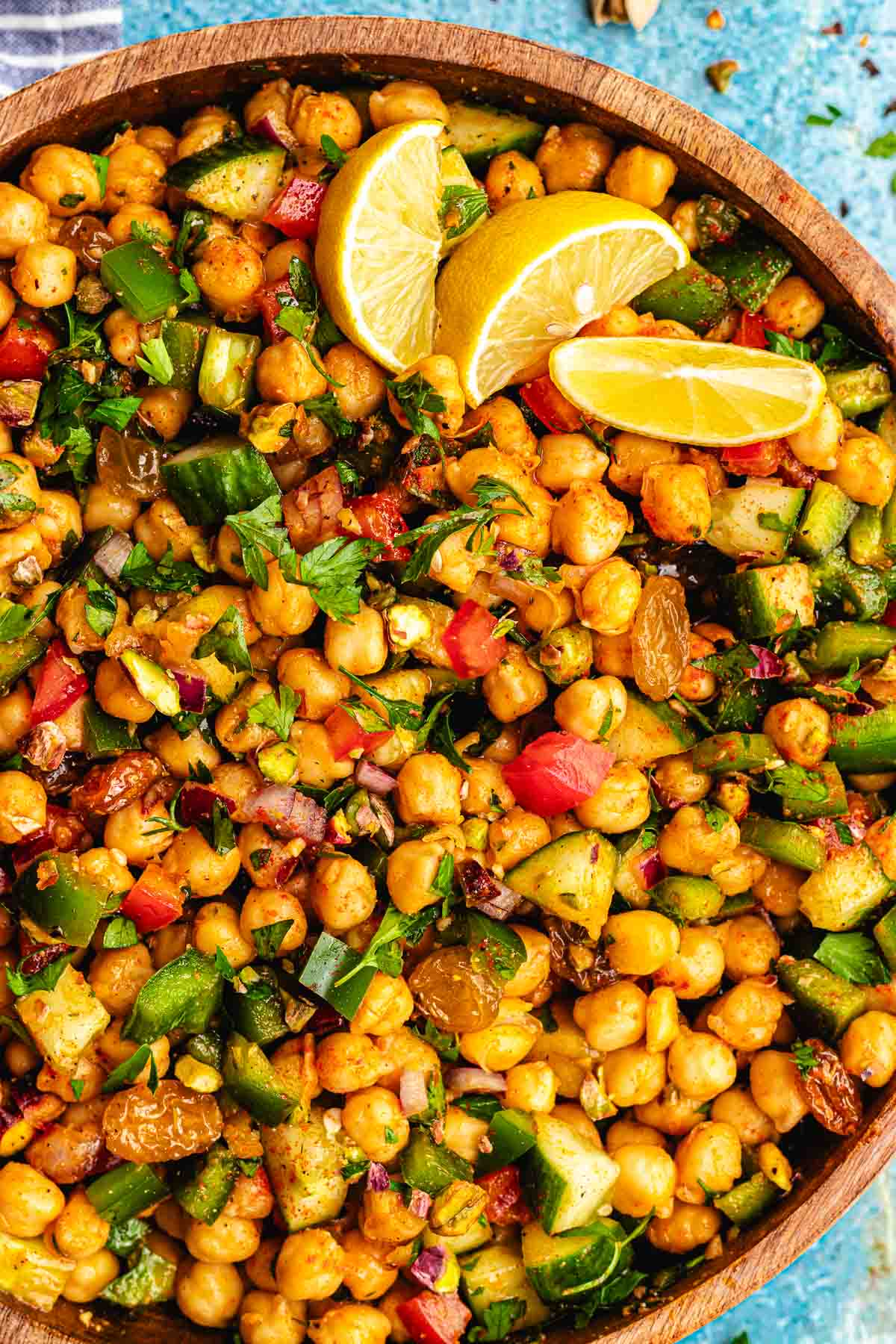 Moroccan chickpea salad - The Delicious plate