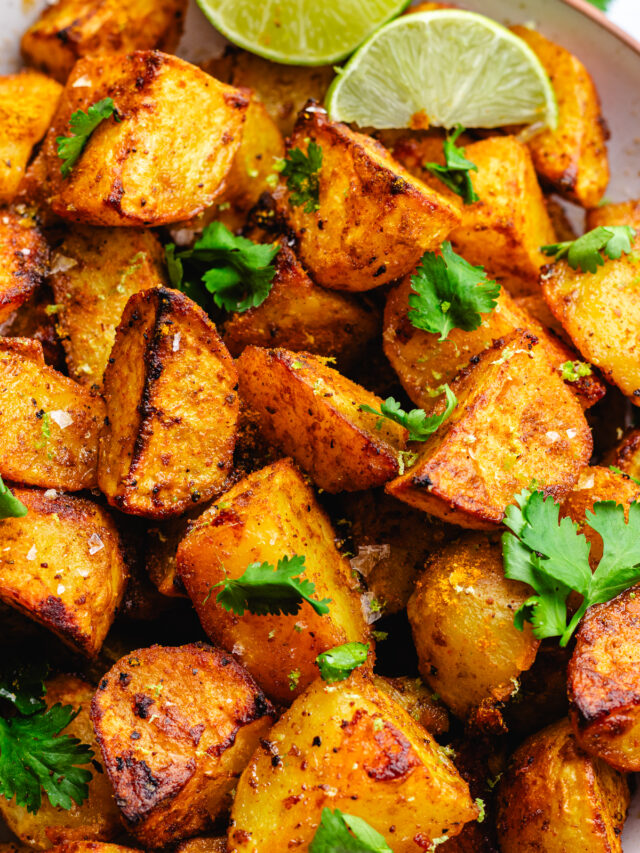 Curry roasted potatoes - The Delicious plate