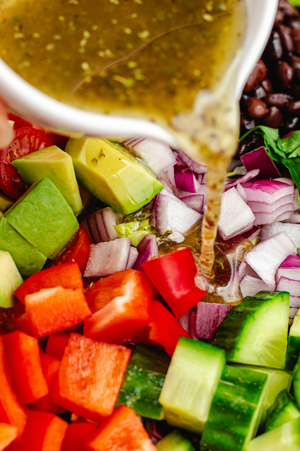 Mediterranean black bean salad the delicious plate