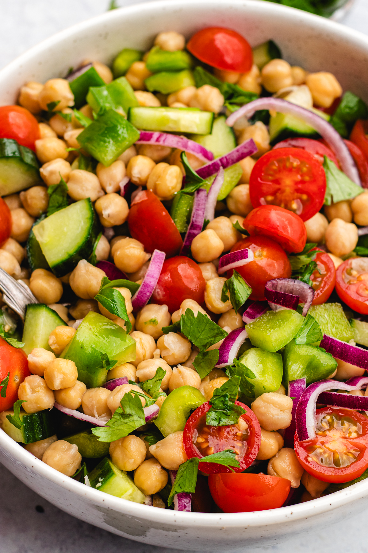 Chickpea tahini salad - The Delicious plate