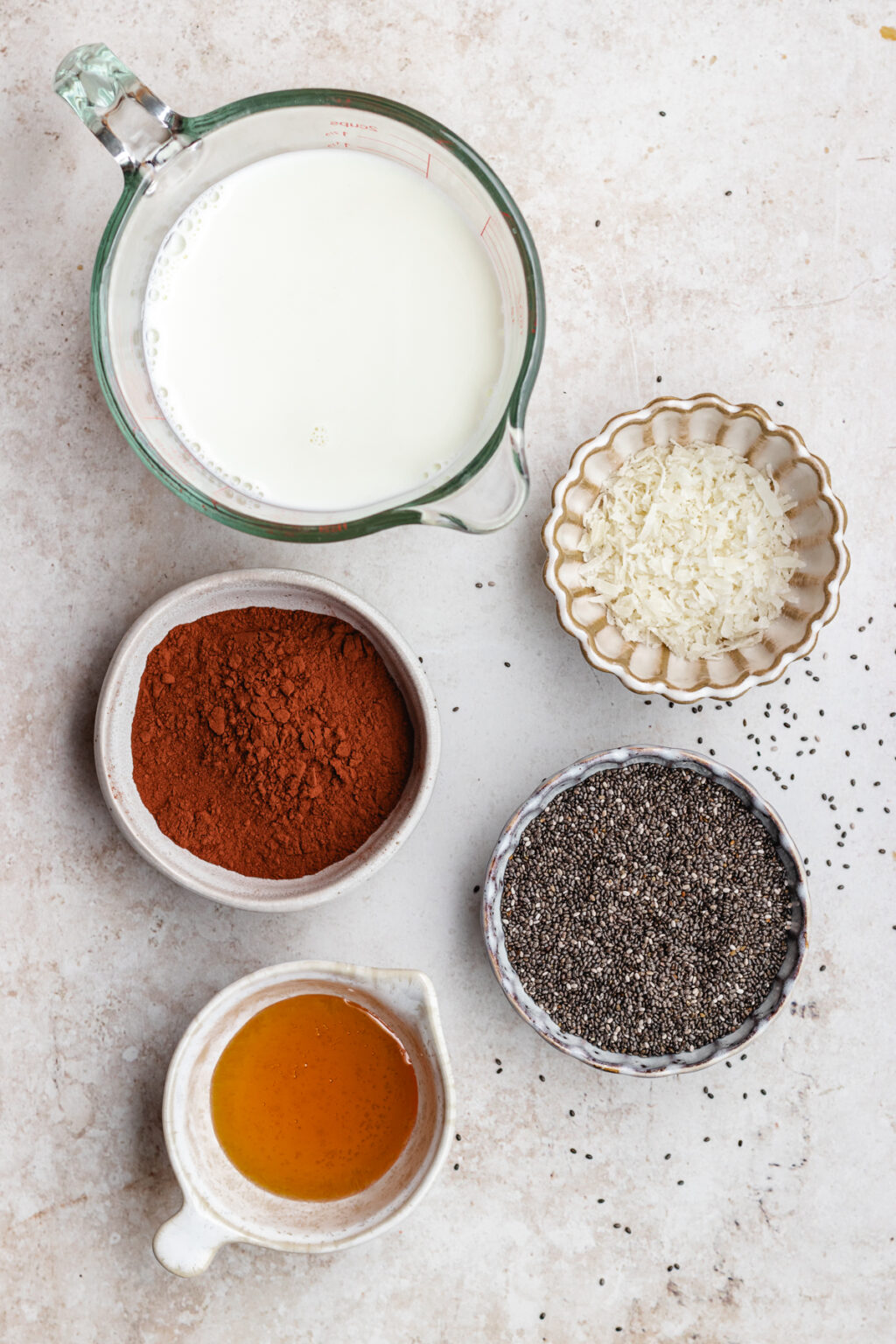 Chocolate coconut chia pudding - The Delicious plate