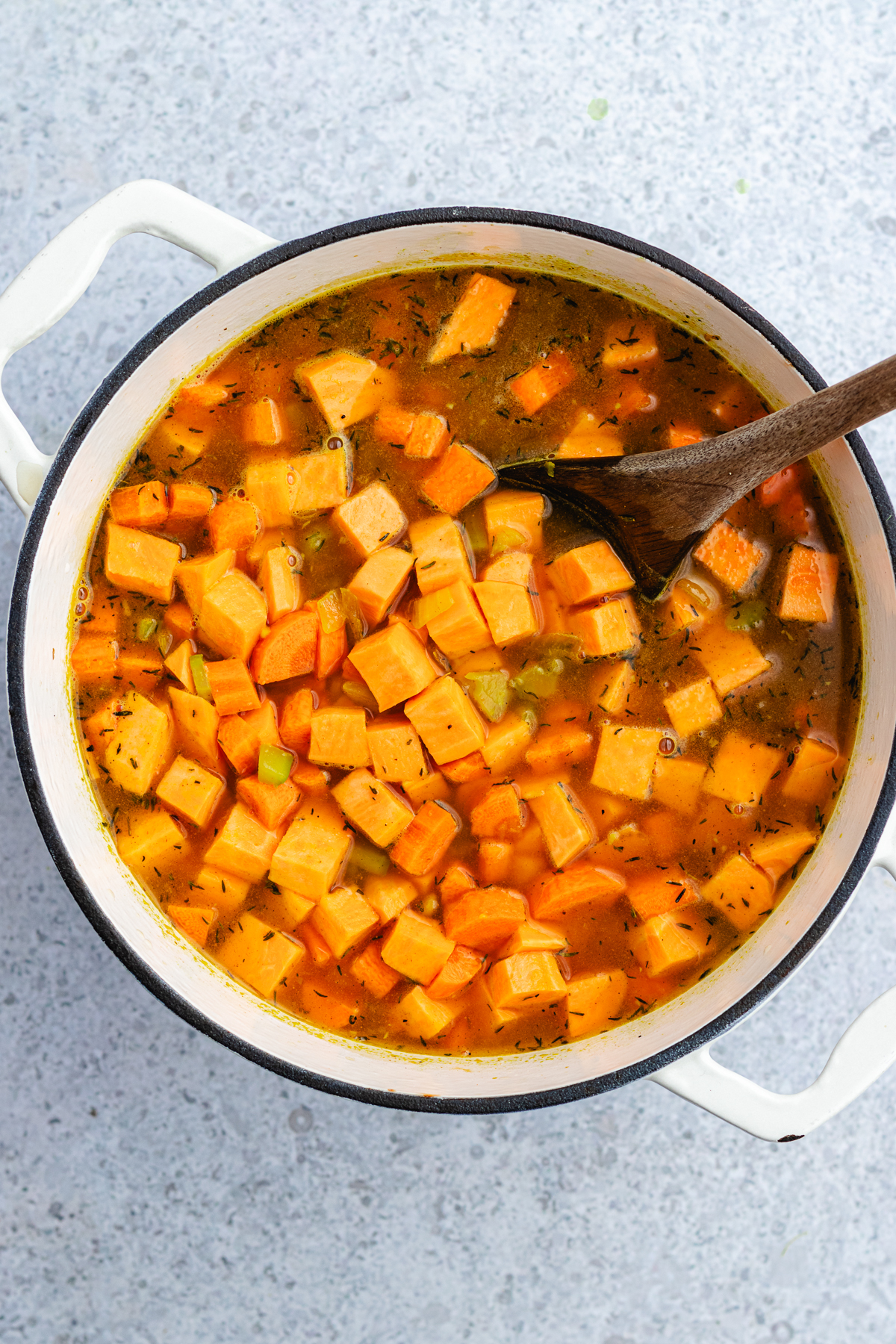 Image showcasing Carrot and sweet potato soup - The Delicious plate