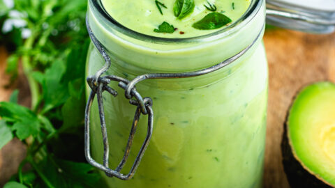 Avocado Green Goddess Dressing Avocado Green Goddess Dressing
