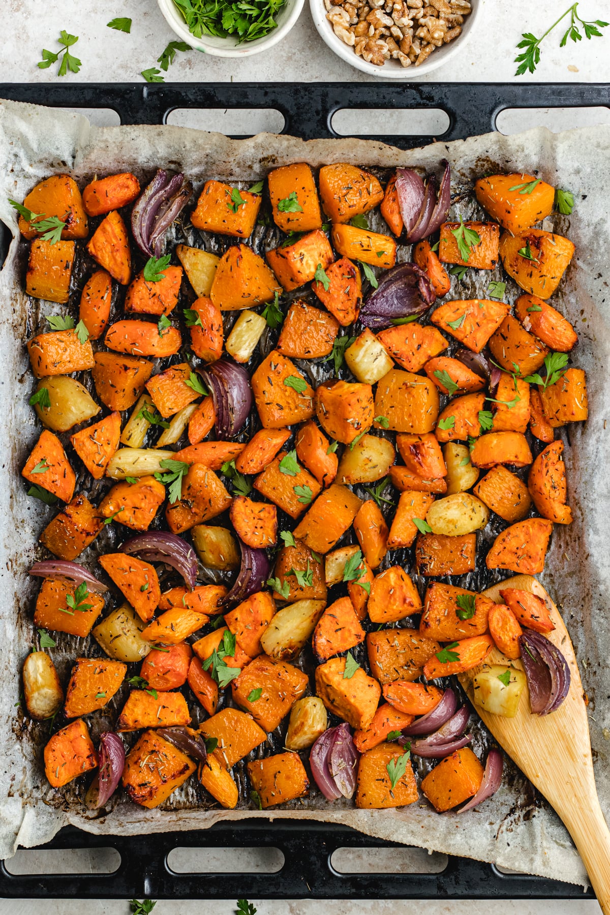 Roasted fall vegetables - The Delicious plate