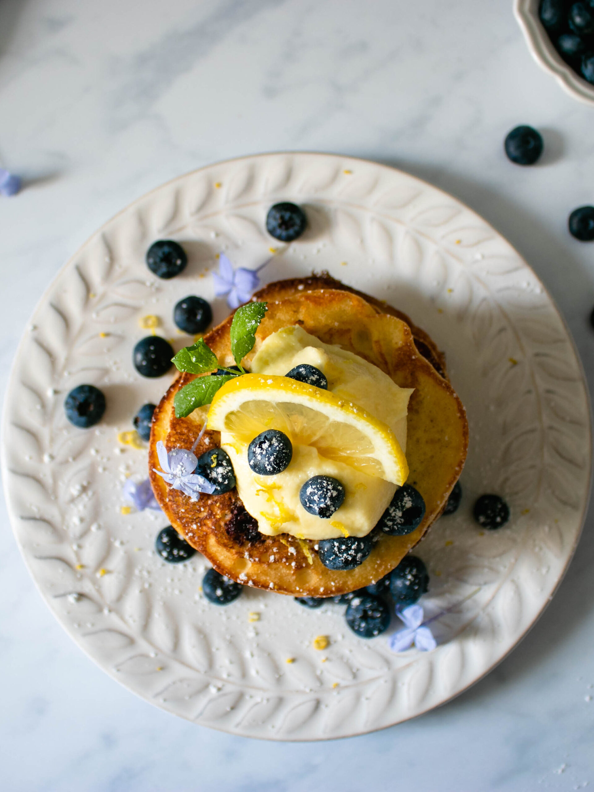 Blueberry Lemon Ricotta Pancakes